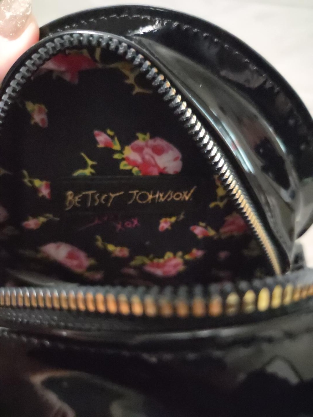 Betsey Johnson Sugar Skull Queen Floral Crown Crossbody Bag - Picture 4 of 6